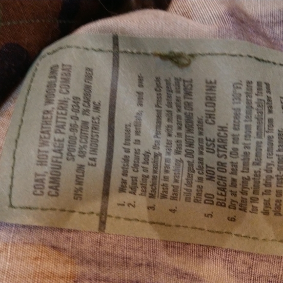 Camouflage hot weather jacket - Picture 4 of 4